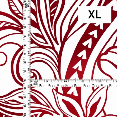 Hula Fabric / Kahiko&Hibiscus / JKH-592-WHRD