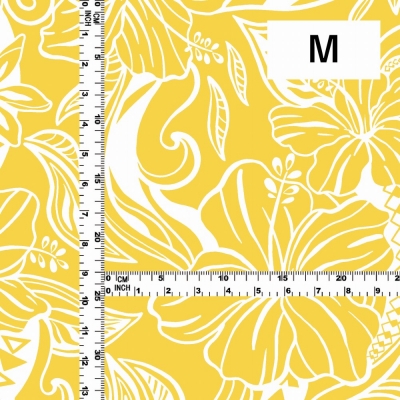 Hula Fabric / Kahiko&Hibiscus / JKH-592-YE