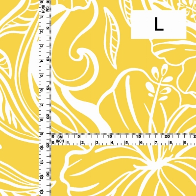 Hula Fabric / Kahiko&Hibiscus / JKH-592-YE