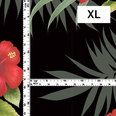 Hula Fabric / Hibiscus / JKH-594-BK