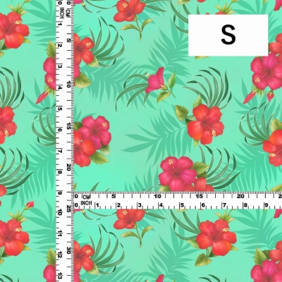Hula Fabric / Hibiscus / JKH-594-GR