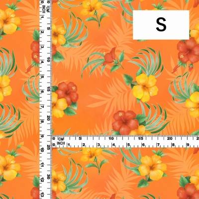 Hula Fabric / Hibiscus / JKH-594-OR