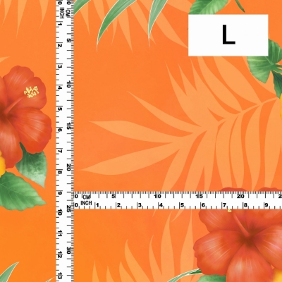 Hula Fabric / Hibiscus / JKH-594-OR