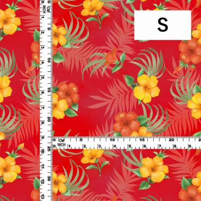 Hula Fabric / Hibiscus / JKH-594-RD