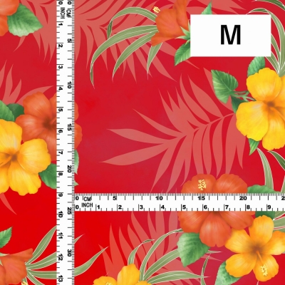 Hula Fabric / Hibiscus / JKH-594-RD