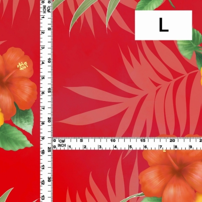 Hula Fabric / Hibiscus / JKH-594-RD