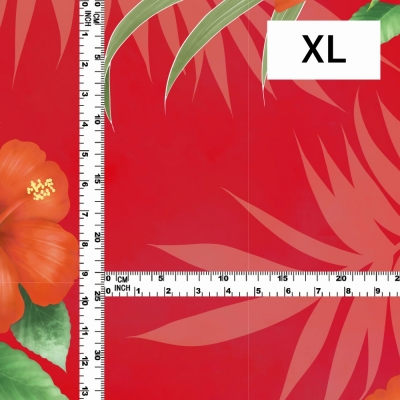 Hula Fabric / Hibiscus / JKH-594-RD
