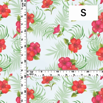 Hula Fabric / Hibiscus / JKH-594-WH