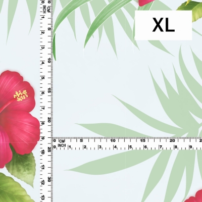 Hula Fabric / Hibiscus / JKH-594-WH