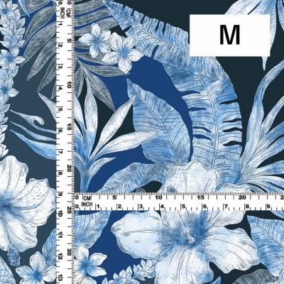 Hula Fabric / Hawaiian Flower / JKH-598-BL