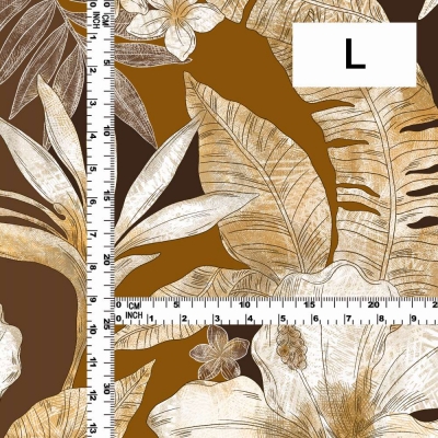 Hula Fabric / Hawaiian Flower / JKH-598-BR