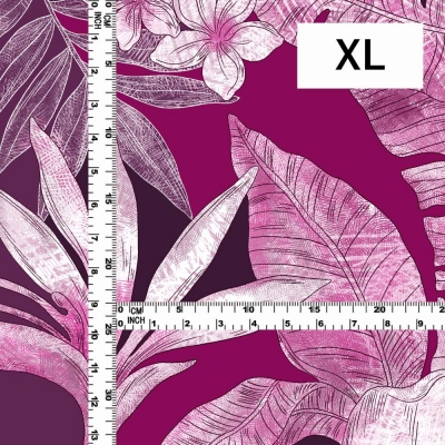 Hula Fabric / Hawaiian Flower / JKH-598-RDPU