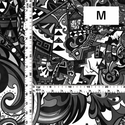 Hula Fabric / Kahiko&Hawaiian motifs / JKH-600-BK