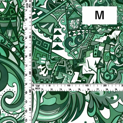 Hula Fabric / Kahiko&Hawaiian motifs / JKH-600-GR