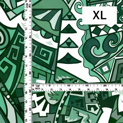 Hula Fabric / Kahiko&Hawaiian motifs / JKH-600-GR