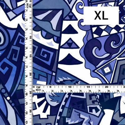 Hula Fabric / Kahiko&Hawaiian motifs / JKH-600-NV