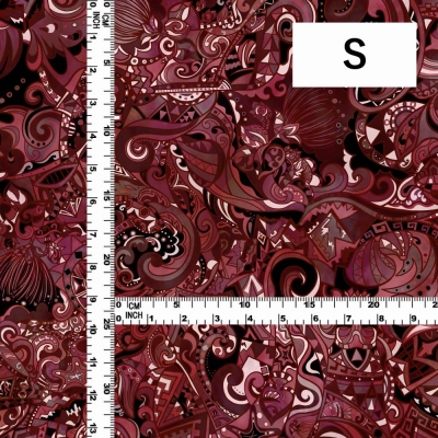 Hula Fabric / Kahiko&Hawaiian motifs / JKH-600-RD