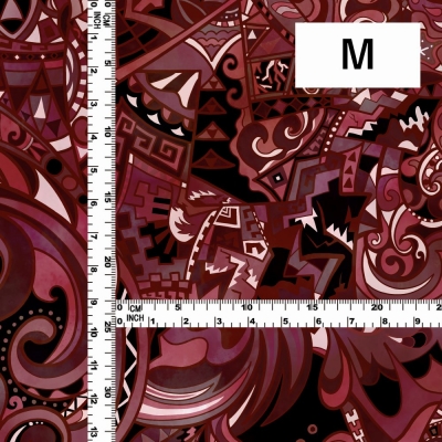 Hula Fabric / Kahiko&Hawaiian motifs / JKH-600-RD