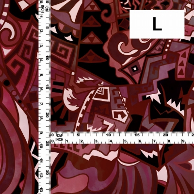 Hula Fabric / Kahiko&Hawaiian motifs / JKH-600-RD