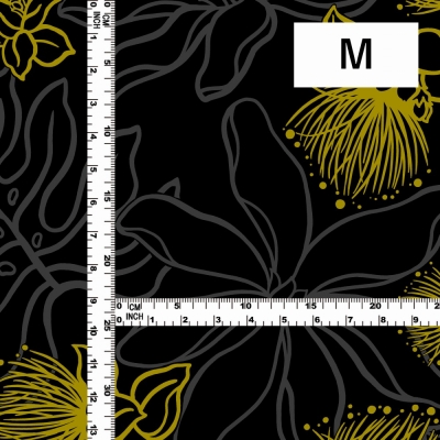 Hula Fabric / Lehua / JKH-602-BK