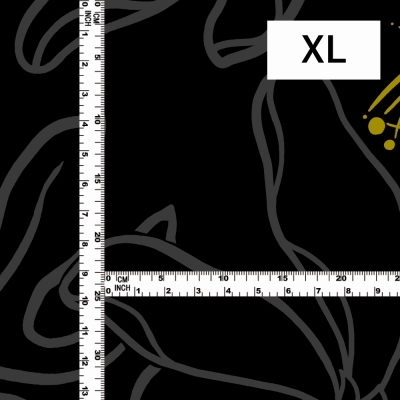 Hula Fabric / Lehua / JKH-602-BK