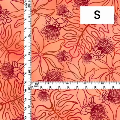 Hula Fabric / Lehua / JKH-602-ORRD