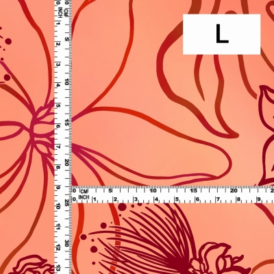Hula Fabric / Lehua / JKH-602-ORRD