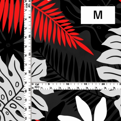 Hula Fabric / Hawaiian Flower / JKH-604-BKRD