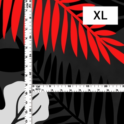 Hula Fabric / Hawaiian Flower / JKH-604-BKRD