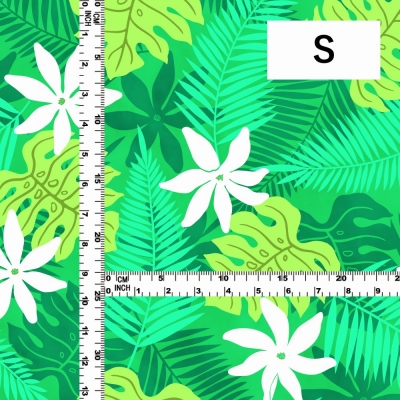 Hula Fabric / Hawaiian Flower / JKH-604-GR