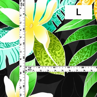 Hula Fabric / Tiare / JKH-606-BK