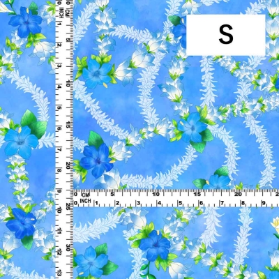 Hula Fabric / Hibiscus / JKH-608-BL
