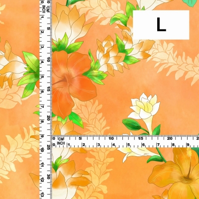 Hula Fabric / Hibiscus / JKH-608-OR