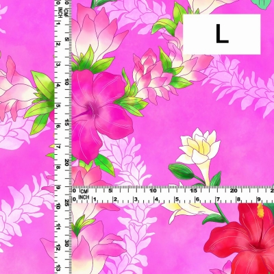 Hula Fabric / Hibiscus / JKH-608-PI