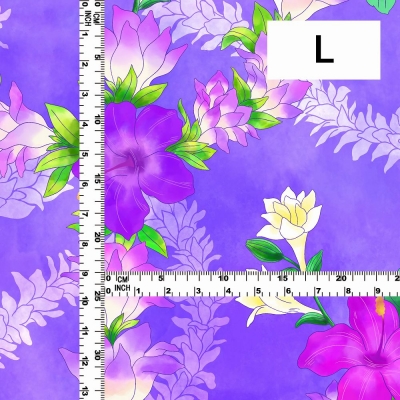 Hula Fabric / Hibiscus / JKH-608-PU