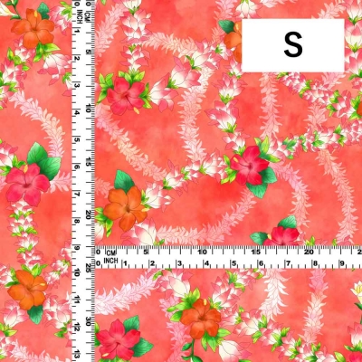 Hula Fabric / Hibiscus / JKH-608-RD