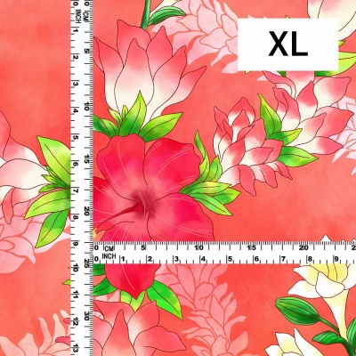 Hula Fabric / Hibiscus / JKH-608-RD