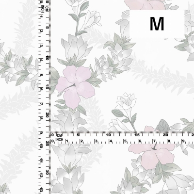 Hula Fabric / Hibiscus / JKH-608-WHGY
