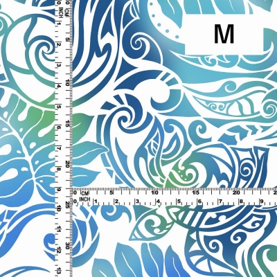 Hula Fabric / Kahiko&Honu / JKH-614-WHBL