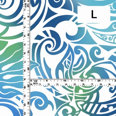 Hula Fabric / Kahiko&Honu / JKH-614-WHBL