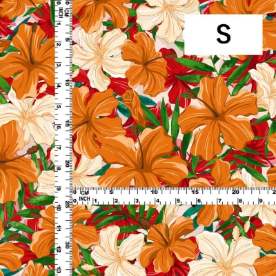Hula Fabric / Hibiscus / JKH-616-OR