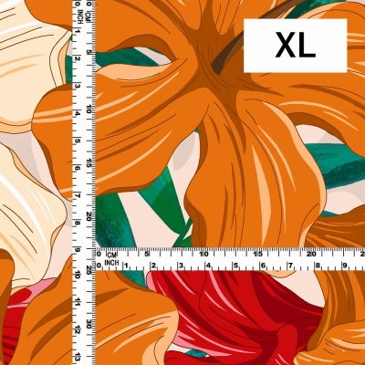 Hula Fabric / Hibiscus / JKH-616-OR