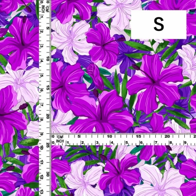 Hula Fabric / Hibiscus / JKH-616-RDPU