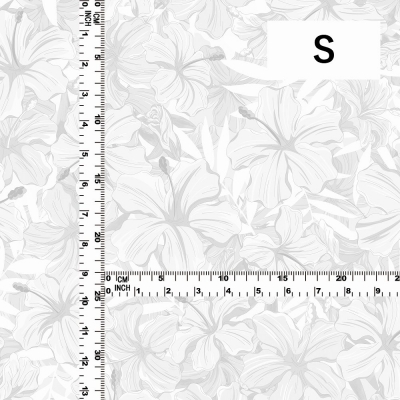Hula Fabric / Hibiscus / JKH-616-WH