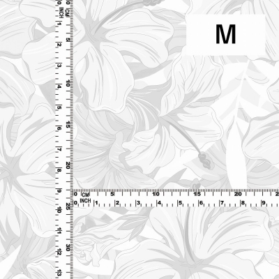Hula Fabric / Hibiscus / JKH-616-WH