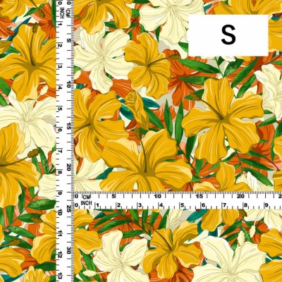 Hula Fabric / Hibiscus / JKH-616-YE