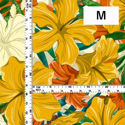 Hula Fabric / Hibiscus / JKH-616-YE