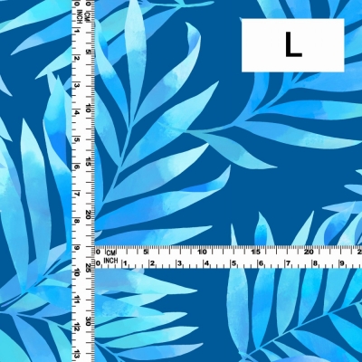 Hula Fabric / Hawaiian Leaf / JKH-620-BL