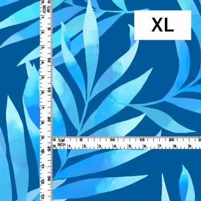 Hula Fabric / Hawaiian Leaf / JKH-620-BL