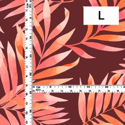 Hula Fabric / Hawaiian Leaf / JKH-620-BROR